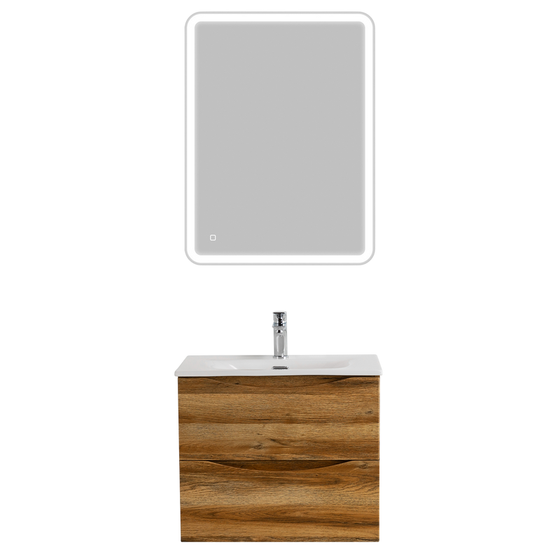 Тумба с раковиной BelBagno Marino-cer-mini 60 подвесная, rovere rustico