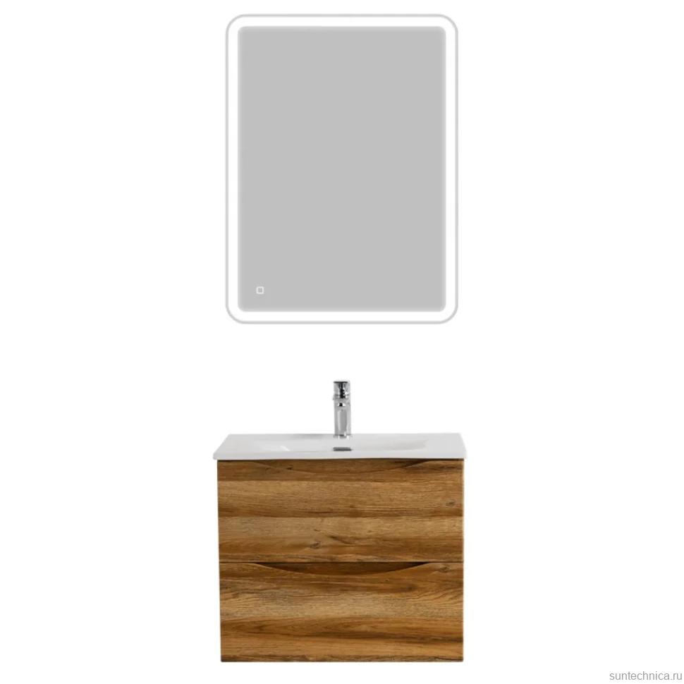 Тумба с раковиной BelBagno Marino-cer-mini 60 подвесная, rovere rustico