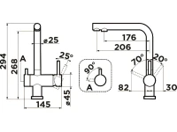 Смеситель для кухни Omoikiri Nagano WH-P с фильтром, белый