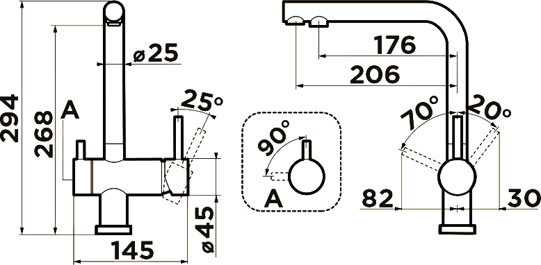 Смеситель для кухни Omoikiri Nagano WH-P с фильтром, белый