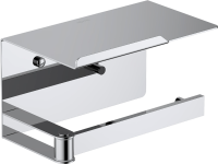 Набор Держатель AQUATEK Либра AQ4929CR с полкой для телефона, хром + Ершик AQ4310CR хром Набор Держатель AQUATEK Либра AQ4929CR с полкой для телефона, хром + Ершик AQ4310CR хром