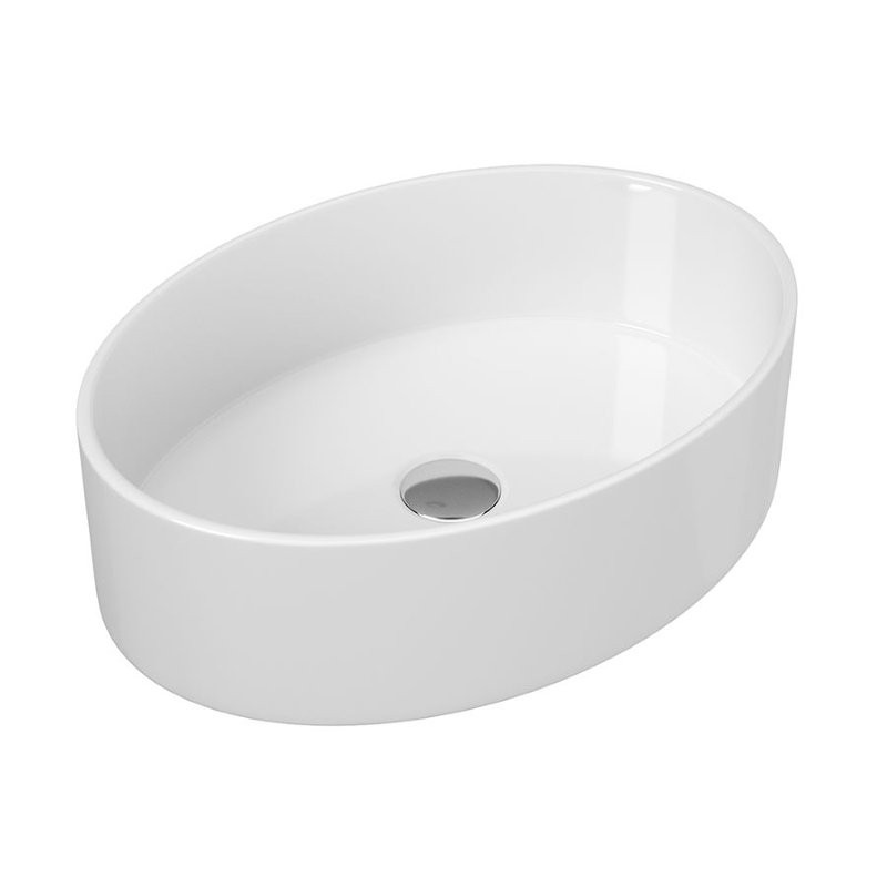 Тумба с раковиной Teymi Ritta 85 дуб эврика, матовая белая, раковина Lori 50