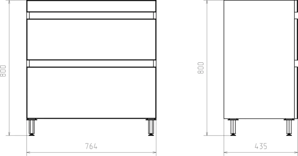 Тумба с раковиной ASB-Mebel Коста 80 ясень белый