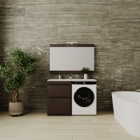 Тумба с раковиной Style Line Даллас 120 Люкс Plus напольная, венге L