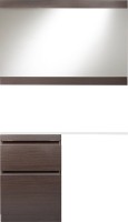 Тумба с раковиной Style Line Даллас 120 Люкс Plus напольная, венге L