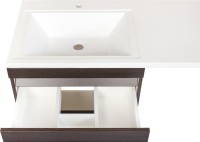 Тумба с раковиной Style Line Даллас 120 Люкс Plus напольная, венге L