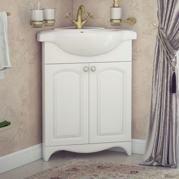 Тумба под раковину без столешницы Corozo Классика 65 угловая