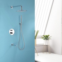 Душевой комплект Abber Emotion AF8817 С ВНУТРЕННЕЙ ЧАСТЬЮ, хром