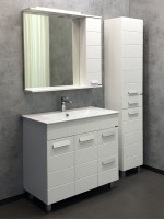 Мебель для ванной комнаты Comforty Модена 90М напольная, белая