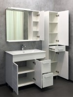 Мебель для ванной комнаты Comforty Модена 90М напольная, белая