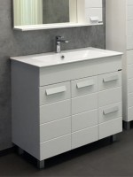 Мебель для ванной комнаты Comforty Модена 90М напольная, белая