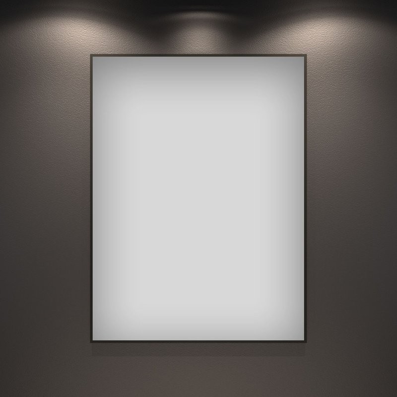 Зеркало Wellsee 7 Rays’ Spectrum 80х120 черное матовое