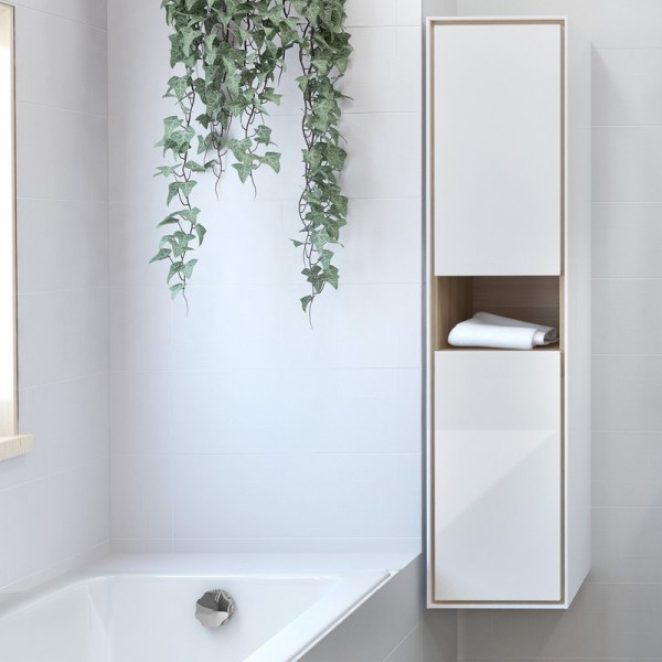 Шкаф пенал для ванной Cersanit Louna 35