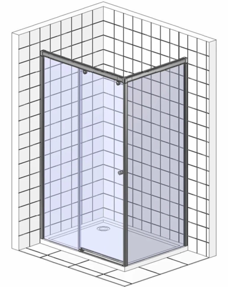 Душевой уголок BelBagno Uno Uno-195 AH 1 120/90 C Cr