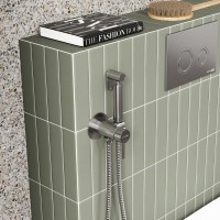 Гигиенический душ Wasserkraft Wern A70338 со смесителем, С ВНУТРЕННЕЙ ЧАСТЬЮ, никель