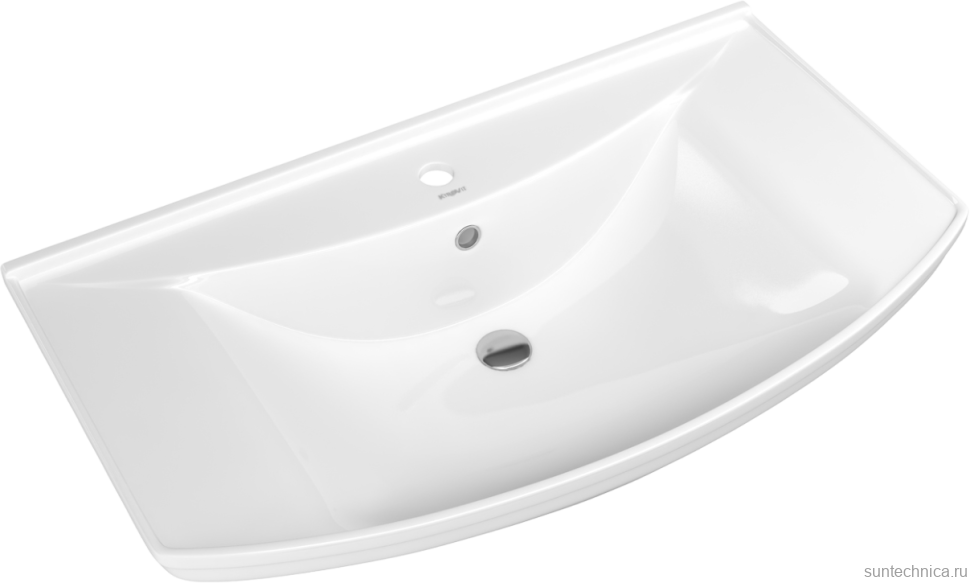 Мебель для ванной комнаты ASB-Woodline Берта 85 белая, патина серебро