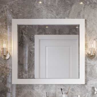 Зеркало STWORKI Хадстен 100 белое, прямоугольное, в классическом стиле