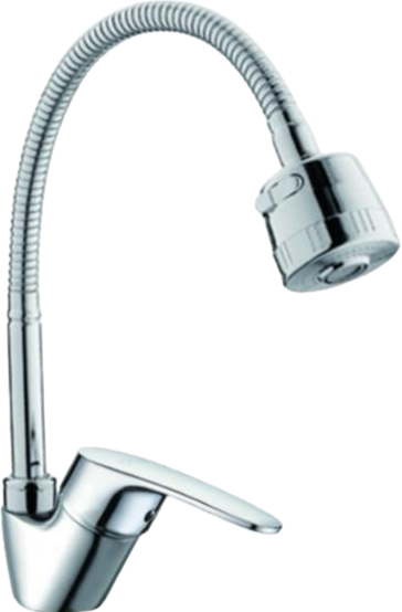 Смеситель для кухни D-lin D150302-T с гибким изливом, хром