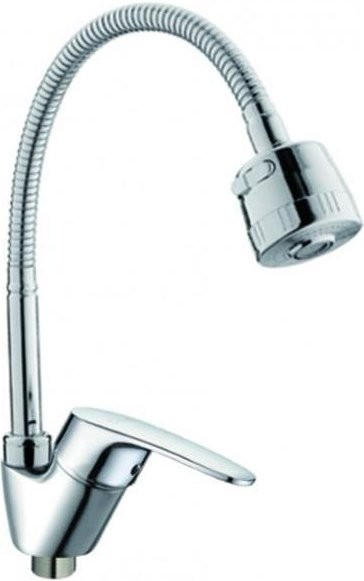 Смеситель для кухни D-lin D150302-T с гибким изливом, хром