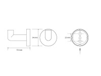 Крючок Bemeta Obla 165206022 хром, на шурупах Крючок Bemeta Obla 165206022 хром, на шурупах