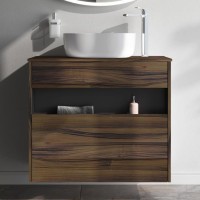 Тумба с раковиной AM.PM Func 80 дуб крафт, со столешницей, раковина M8FWCC30430WG