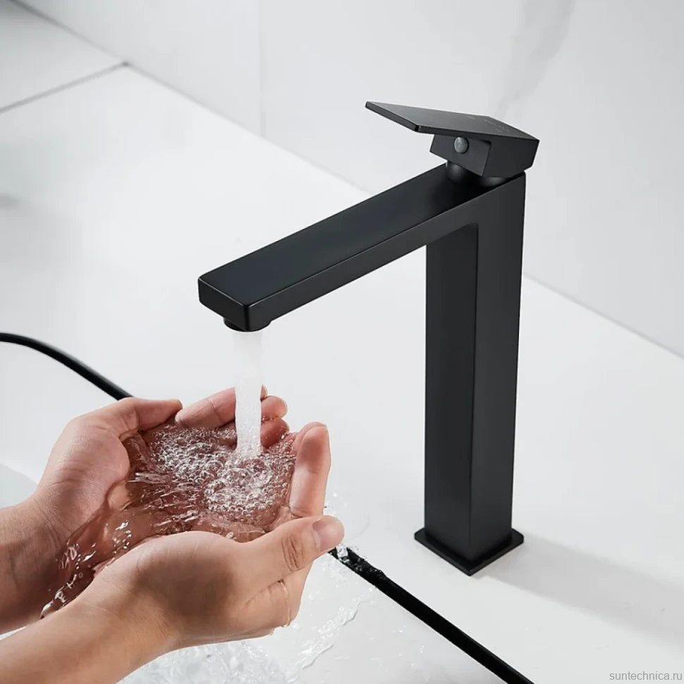 Смеситель для раковины Shevanik S9611H черный