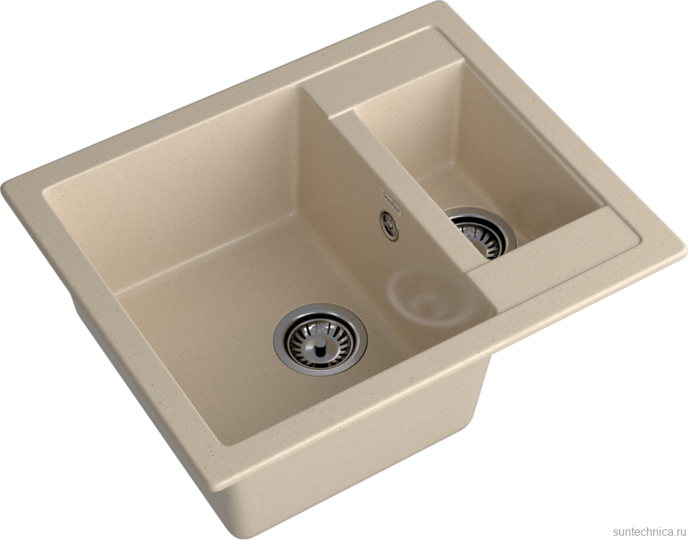 Комплект Мойка GranFest Quadro Q-610K кашемир + Измельчитель Status Premium 300