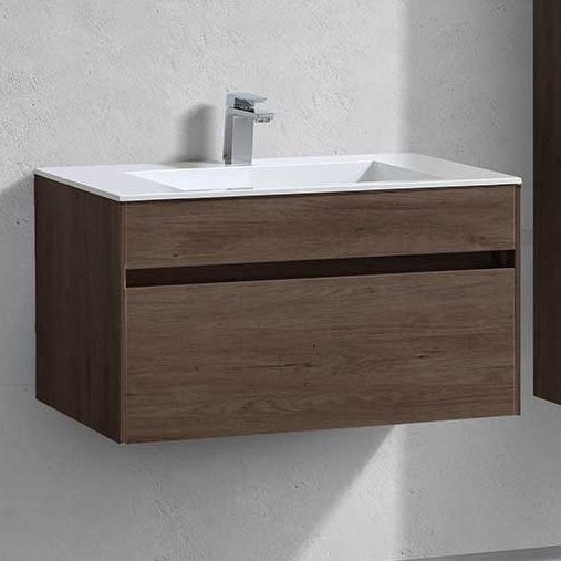 Тумба с раковиной Vincea Chiara 80 темный дуб