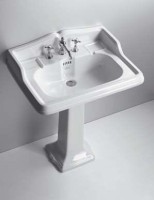 Раковина Simas Arcade AR824bi*3 3 отверстия под смеситель, с пьедесталом