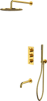 Душевой комплект WHITECROSS Y YSET11GL С ВНУТРЕННЕЙ ЧАСТЬЮ, золото