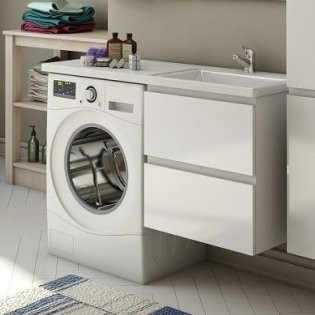 Тумба с раковиной Эстет Dallas Luxe 115 R подвесная, 2 ящика