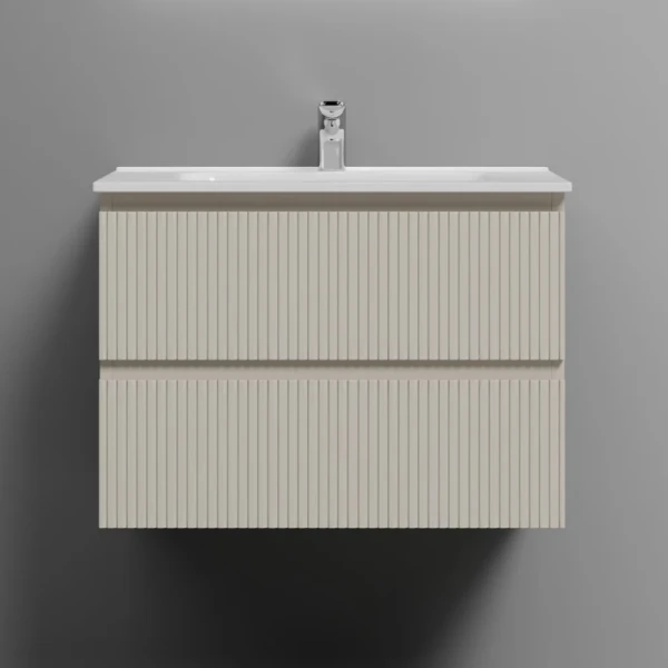 Тумба с раковиной Sancos Snob T 70 beige soft, раковина CN7007