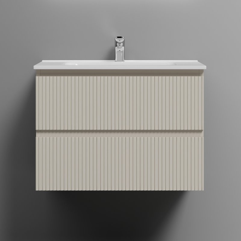 Тумба с раковиной Sancos Snob T 70 beige soft, раковина CN7007