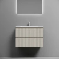 Тумба с раковиной Sancos Snob T 70 beige soft, раковина CN7007