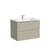 Тумба с раковиной Sancos Snob T 70 beige soft, раковина CN7007