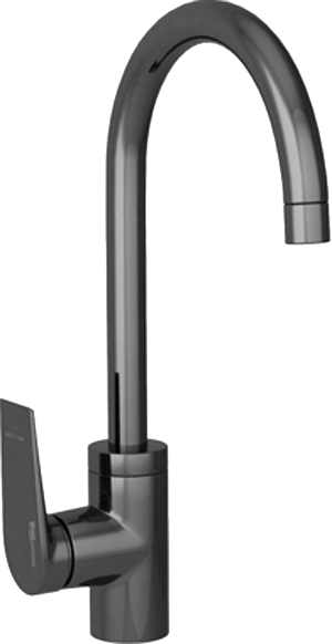 Смеситель для кухни Wasserkraft Wiese 8407 + Дозатор для кухонной мойки Wasserkraft K-8499BLACK с емкостью для губки