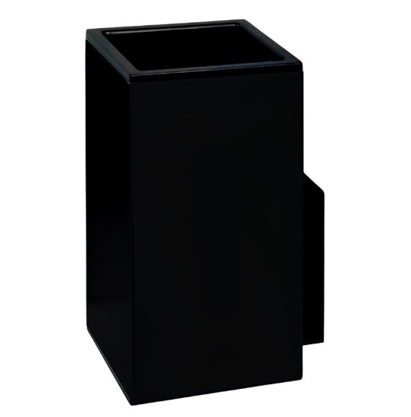 Стакан для ванной Colombo Design MiniQ B5002.NM настенный, черный, пластиковый