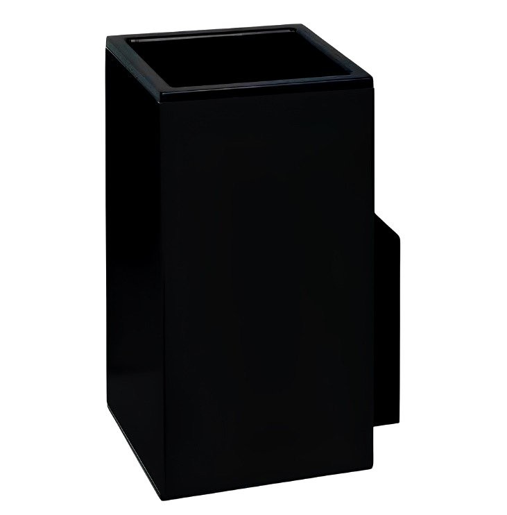 Стакан для ванной Colombo Design MiniQ B5002.NM настенный, черный, пластиковый