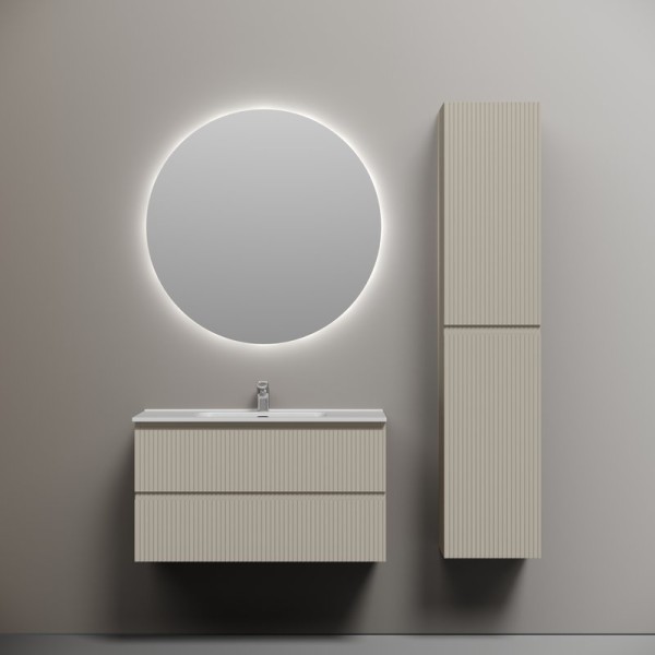 Мебель для ванной комнаты Sancos Snob R 90 beige soft, раковина CN7002