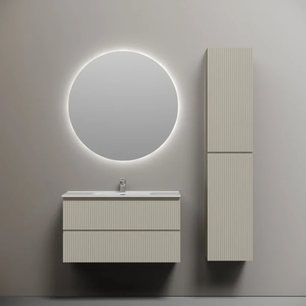 Мебель для ванной комнаты Sancos Snob R 90 beige soft, раковина CN7002