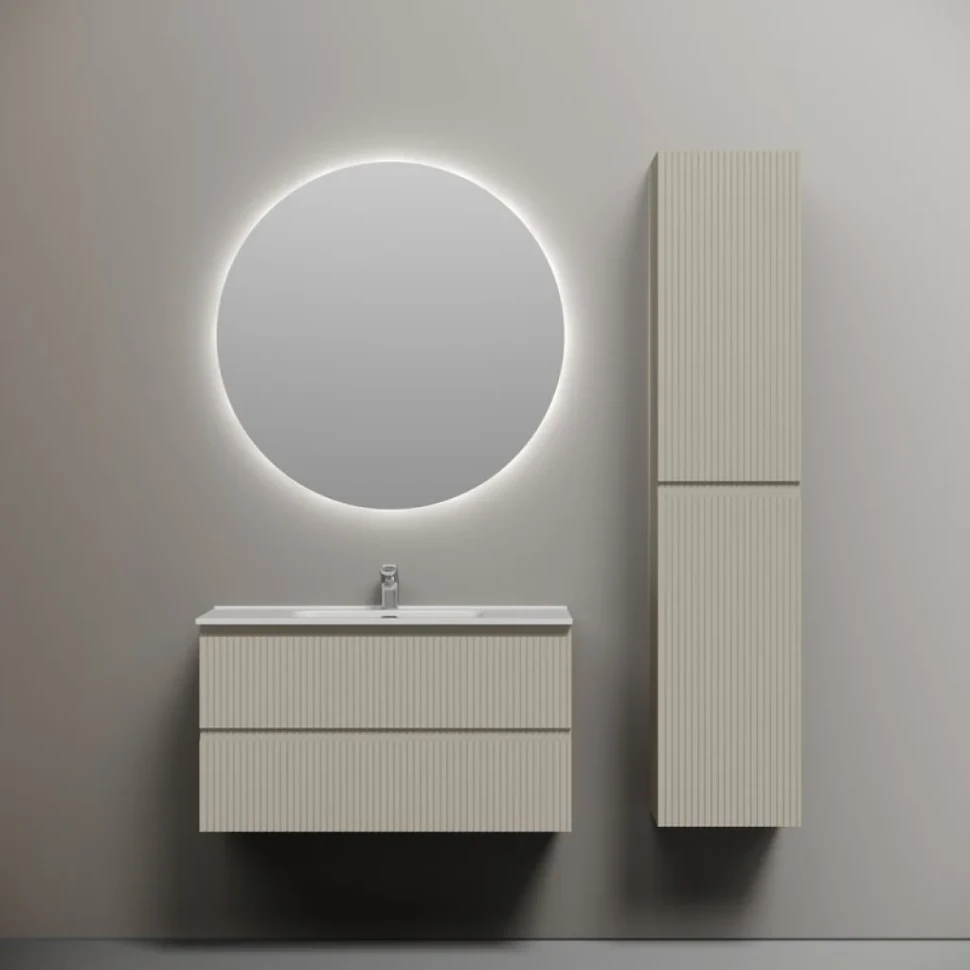 Мебель для ванной комнаты Sancos Snob R 90 beige soft, раковина CN7002