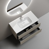 Мебель для ванной комнаты Sancos Snob R 90 beige soft, раковина CN7002