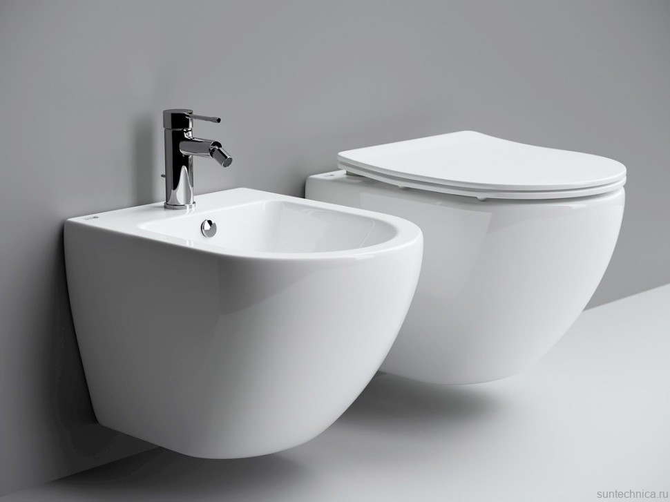 Комплект Унитаз подвесной Ceramicanova Metropol CN4002 безободковый, с микролифтом + Инсталляция Envision CN1001W + Кнопка Round, белая