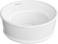 Накладная раковина KERAMA MARAZZI Circo 36 белая глянцевая