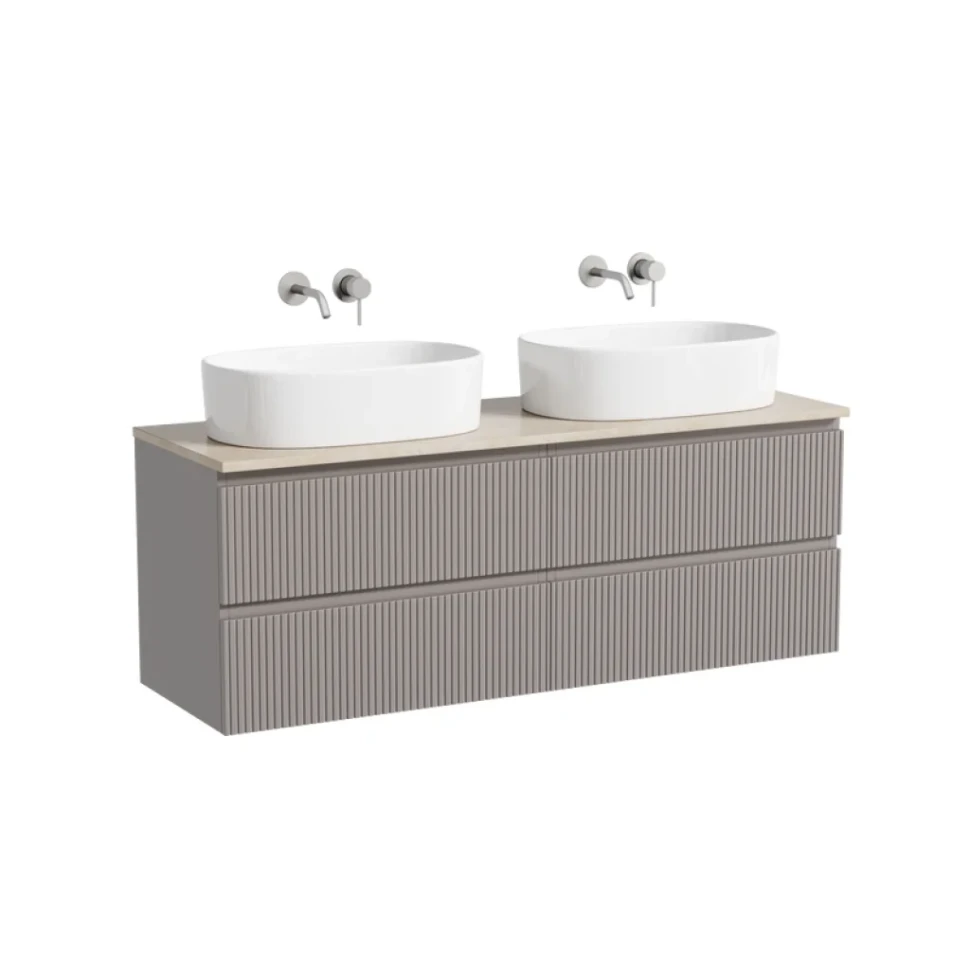 Тумба с раковиной Sancos Snob T 140 doha soft, столешница бежевая TT140A2, раковина CN6075