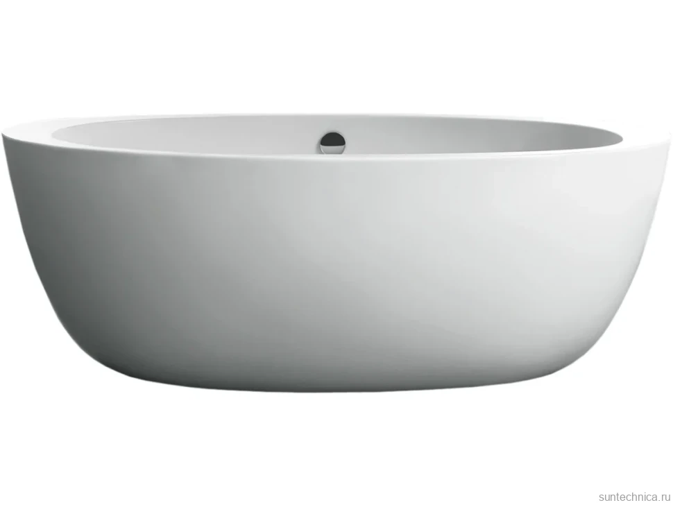 Акриловая ванна BelBagno BB67-1700 170x90 см, отдельностоящая, белая, овальная, с каркасом, со сливом-переливом