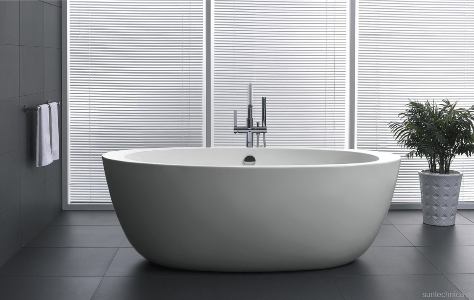 Акриловая ванна BelBagno BB67-1700 170x90 см, отдельностоящая, белая, овальная, с каркасом, со сливом-переливом
