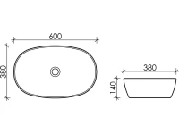 Накладная раковина Ceramicanova Element CN5039