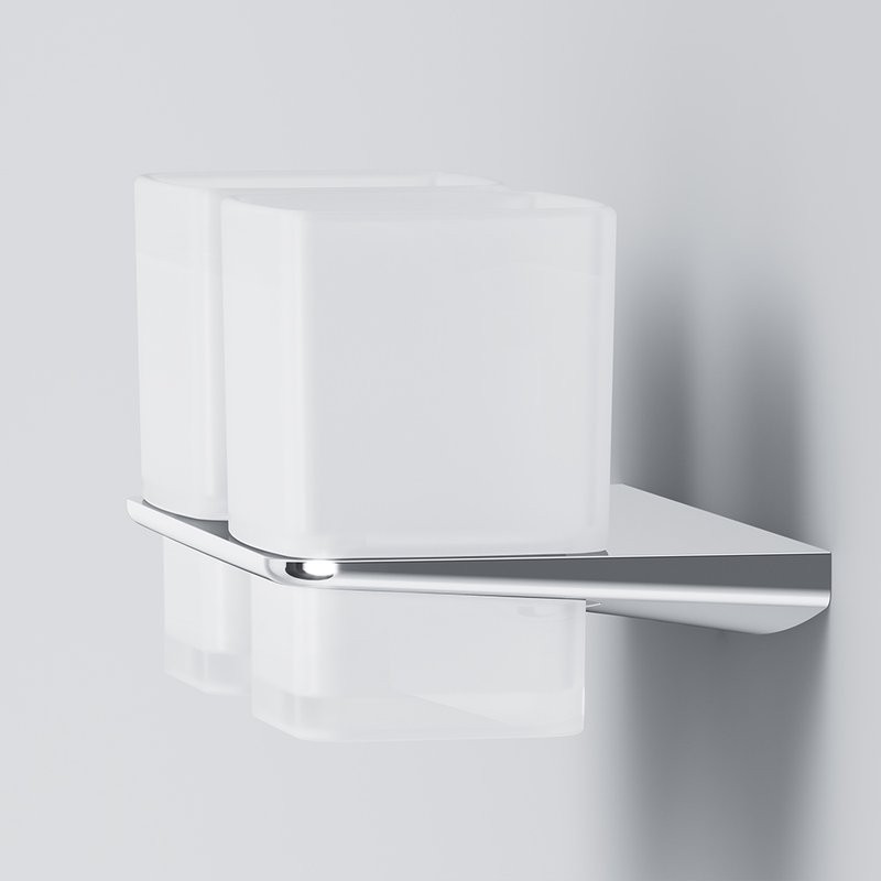 Стакан для ванной AM.PM Inspire V2.0 A50A343400 настенный, хром, стеклянный, двойной