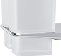 Стакан для ванной AM.PM Inspire V2.0 A50A343400 настенный, хром, стеклянный, двойной Стакан для ванной AM.PM Inspire V2.0 A50A343400 настенный, хром, стеклянный, двойной